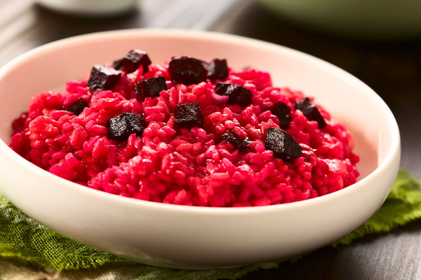 Heerlijke en simpele rode bietenrisotto